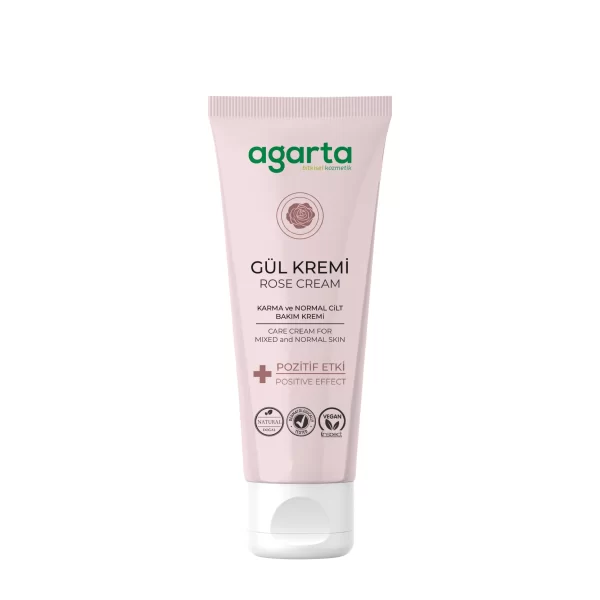 Agarta Doğal Yüz Ve El Nemlendirici Gül Aromalı Cilt Bakım Kremi 75 ml