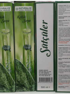 Naturalce Kekik Suyu 500 Ml