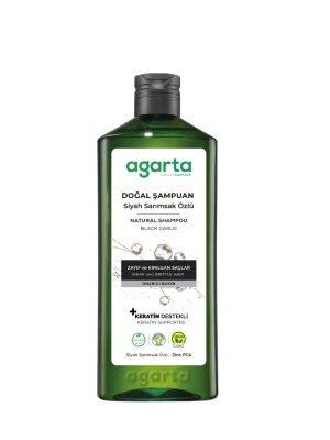 Agarta Doğal Saç Dökülmesine Karşı Siyah Sarımsaklı Şampuan 400 ml